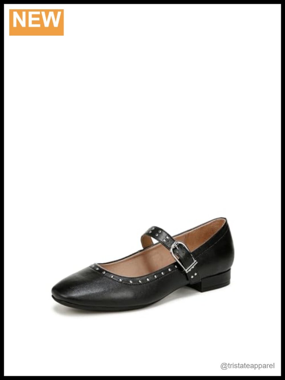 LifeStride Mary Jane Flats Faux Leather Slip-On Comfort Walking Shoes